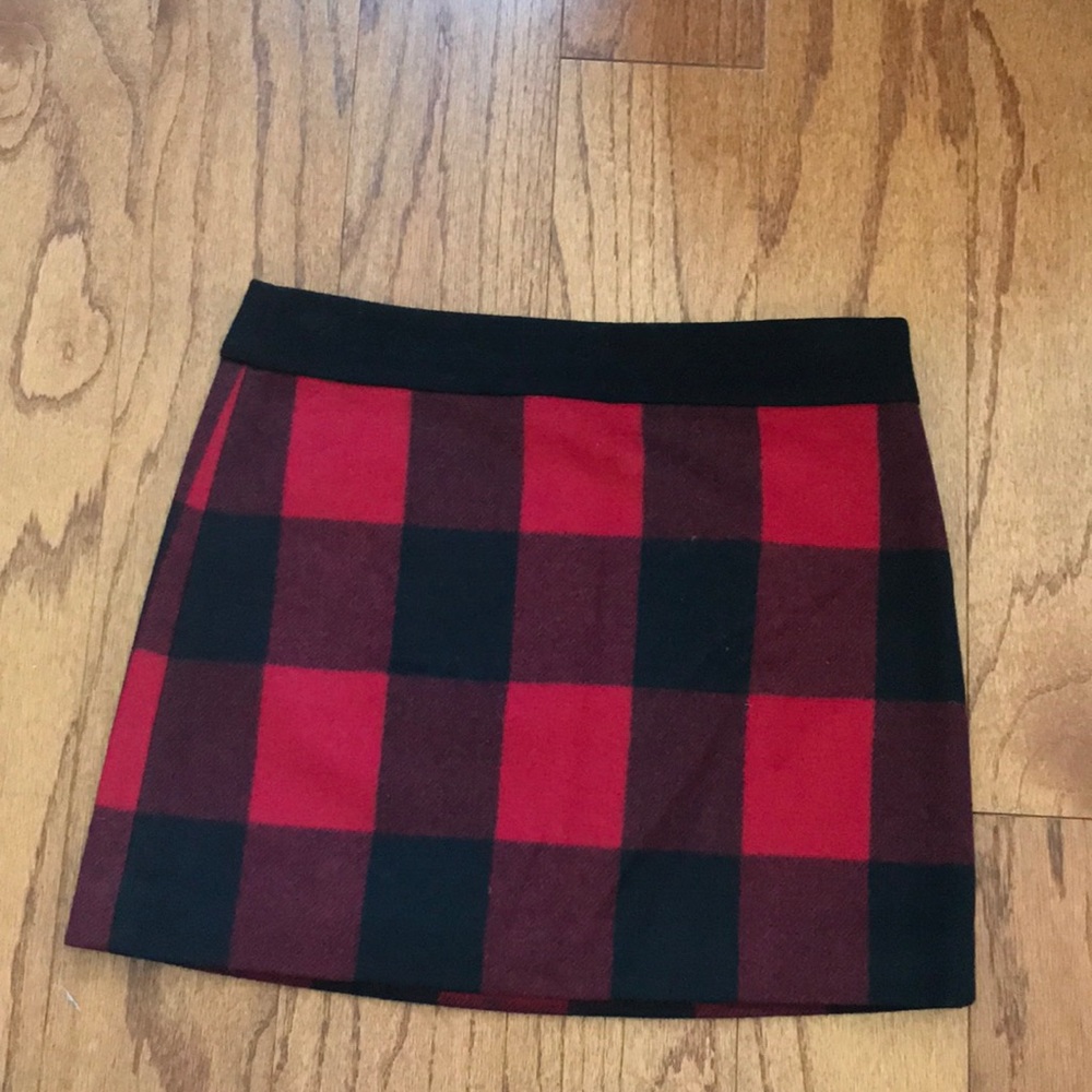 J Crew Buffalo Plaid Mini Skirt
